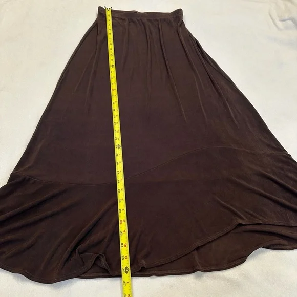 Chico's Dark Brown Maxi Skirt Size 1 S/M - Picture 6 of 7